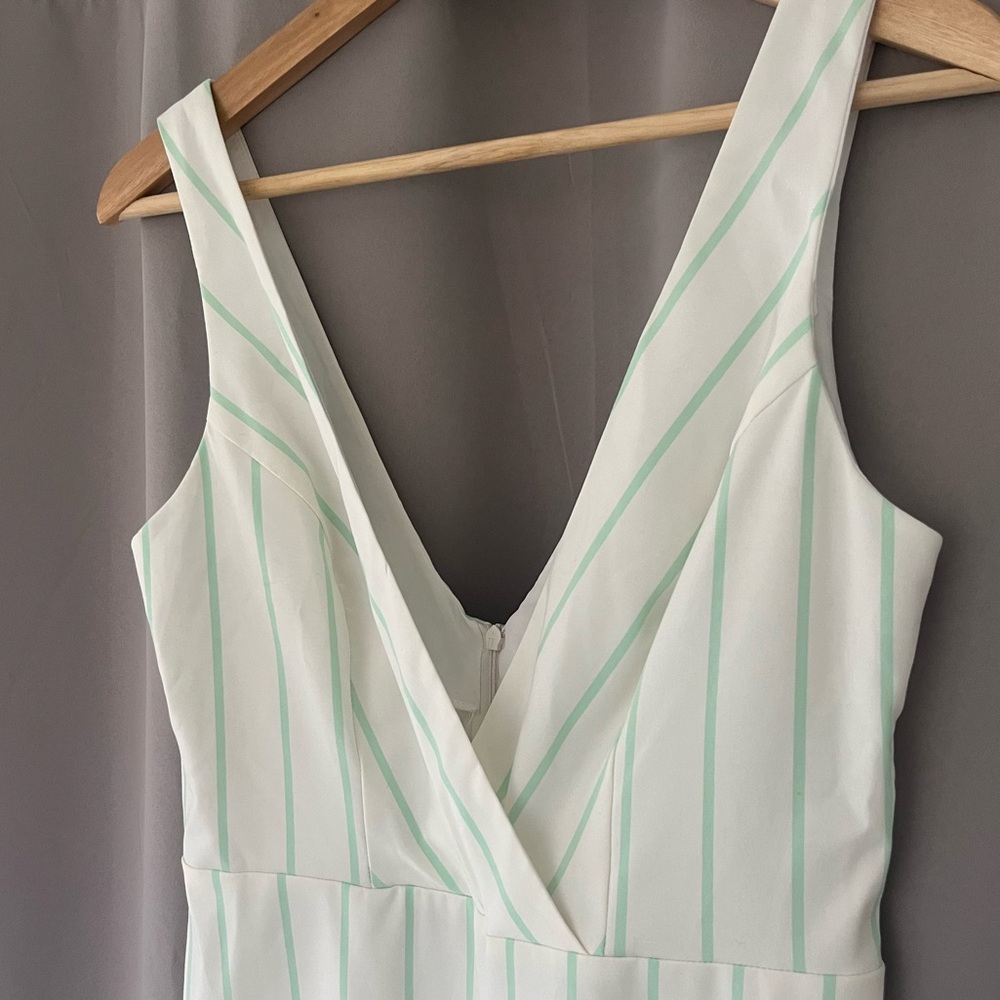 Asos Design Wide Leg Stripe Print Tux Jumpsuit- 6 - image 6